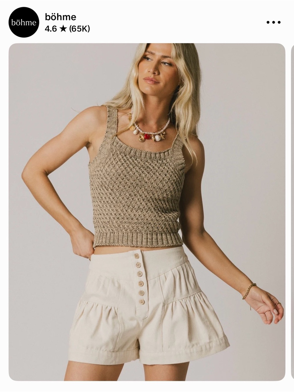 Böhme Knit crop Sweater
